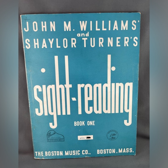 “Sight Reading” Book One Learn to read music Piano 1934 J.Williams & S. Turner - Picture 1 of 5